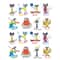 Edupress® Pete the Cat Stickers, 12 Packs of 96